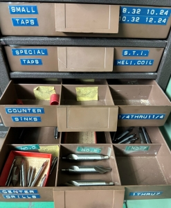 LOT - CAP SCREWS, CARBIDE INSERTS, CENTER DRILLS, TAPS, ETC.-495