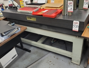 ACE GRANITE SURFACE PLATE, 6' X 2' X 6", W/ STAND-520