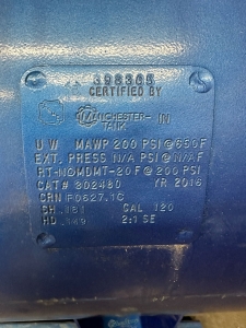 ALL AMERICAN 15 HP HORIZONTAL AIR COMPRESSOR 120 GALLON TANK-13