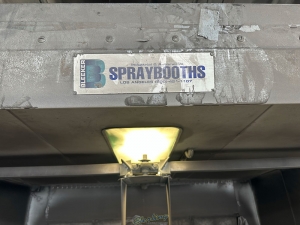 BLEEKER BROS. SPRAY BOOTH 8 ftW X 7 ftD X 94inch HT LIGHTED-17