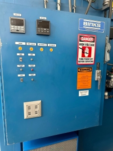 BINKS BWN 66 6G WALK IN OVEN NATURAL GAS 350000 BTU 500 degree F MAX TEMP S N 047739711-18A
