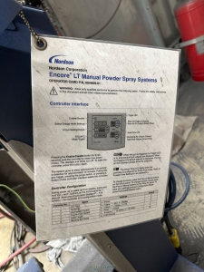 NORDSON ENCORE LT MANUAL POWDER COATING SYSTEM PART NO. 1107897 115V S N AA16H00516-19