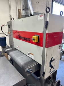 TIMESAVERS DRY BELT GRINDER SANDER MODEL 137 1HDM SINGLE HEAD 36inch BELT S N 50562M-38
