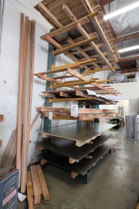 CANTILEVER MATERIAL RACK 86inchW X 12 ftHT 4 ft ARMS RACK ONLY   NO MATERIAL!-62