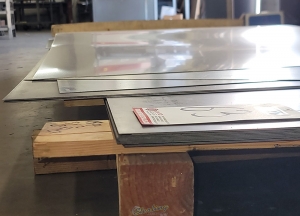 LOT   PALLET OF (13) 3 ft X 12 ft X 18 GA. COLD ROLLED STEEL SHEET PLUS MISC. SHEETS AND REMNANTS ON TOP-63