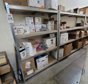 LOT   (2) SHELF UNITS 6 ft X 2 ft X 6 ft HT CONTENTS NOT INCLUDED-119