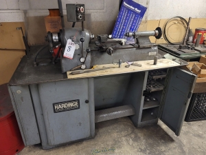 HARDINGE SUPER-PRECISION LATHE, MODEL DV-59/DSM-59 , 5C COLLET NOSE, COLLET CLOSER, TAILSTOCK, 1 HP-8