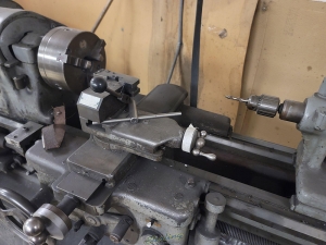 SOUTH BEND 16" LATHE, 7-1/2" 3-JAW CHUCK, TAILSTOCK, NIX QUICK-CHANGE TOOL POST-10