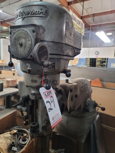 BRIDGEPORT VERTICAL MILL, MISSING PARTS - OUT OF SERVICE, S/N 12/BR200984, J-HEAD S/N J212597-29