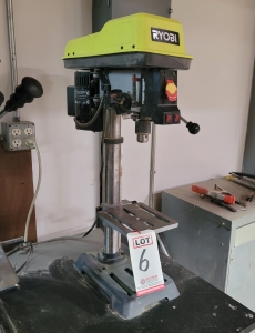RYOBI 10" BENCHTOP DRILL PRESS, MODEL DP103L, 5-SPEED, W/ EXACTLINE LASER ALIGNMENT SYSTEM, 1/4 HP-6