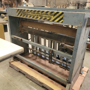 MAR-BEL PR51 PINCH ROLL, S/N 9268, W/ (2) 5' SECTIONS OF 28" ROLLER CONVEYOR-15