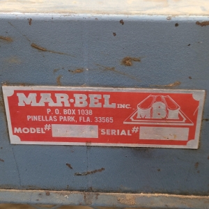 MAR-BEL PR51 PINCH ROLL, S/N 9268, W/ (2) 5' SECTIONS OF 28" ROLLER CONVEYOR-15