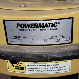 POWERMATIC DUST COLLECTOR, MODEL 073, 1-1/2 HP, 115/230V, SINGLE PHASE-17