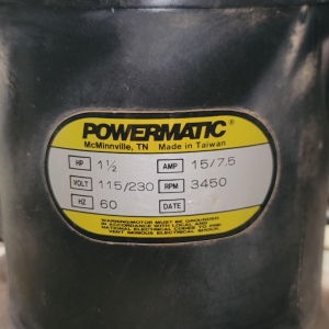 POWERMATIC DUST COLLECTOR, MODEL 073, 1-1/2 HP, 115/230V, SINGLE PHASE-18