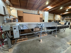 CUSTOM MADE THERMOFORMER VACUUM PRESS, 52" X 127" AIR TABLE, TRACK-30