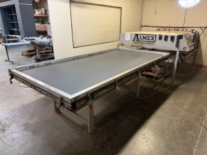 ALMEX THERMOFORMER VACUUM PRESS, 52" X 107" AIR TABLE-31