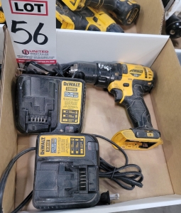 LOT - DEWALT CORDLESS TOOL AND (2) CHARGERS-56