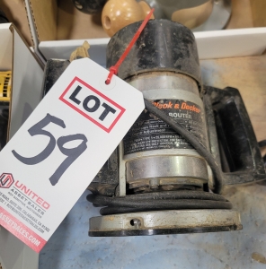 BLACK & DECKER ROUTER, 1-1/2 HP-59