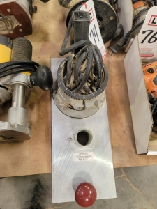 BETTERLEY FLUSH TRIMMER ROUTER BASE AND JIG, BASE FITS PORTER CABLE ROUTERS-74