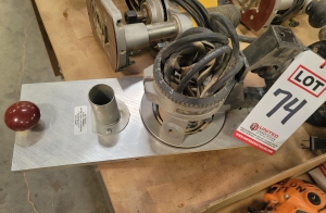 BETTERLEY FLUSH TRIMMER ROUTER BASE AND JIG, BASE FITS PORTER CABLE ROUTERS-74