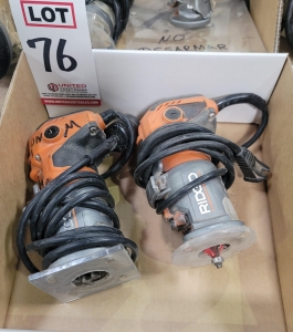 LOT - (2) RIDGID R2401 ROUTERS-76