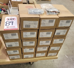 LOT - BY-PASSING DOOR HANGERS, 1/8" OFFSET, RATED FOR 50 LBS PER PAIR-89