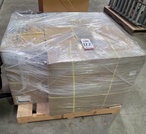 LOT - (4) INTERION MULTI-FUNCTION MESH & LEATHER HIGHBACK TASK CHAIR, MODEL 249051, NEW IN BOX-122