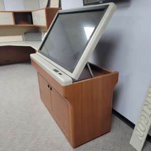 PRESENTATION & MAP TABLE W/ MOTORIZED 55" TOUCH SCREEN & COMPUTER-198