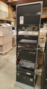 LOT - ELECTRONICS RACK, W/ CONTENTS OF ELECTRONICS-223