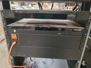 LOT - ELECTRONICS RACK, W/ CONTENTS OF ELECTRONICS-223