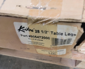 LOT - APPROX. (57) KWIKEE 28-1/2" TABLE LEGS-231