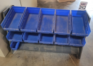 BENCHTOP 3-LEVEL SHELF FOR PLASTIC BINS-242
