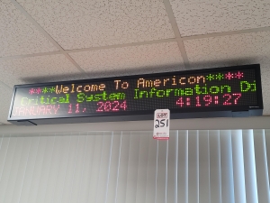 PROGRAMMABLE DIGITAL SIGN, 56" X 9"-251