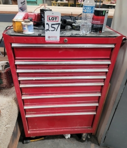 8-DRAWER ROLLING TOOL BOX, EMPTY-257
