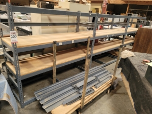 LOT - (3) SHELF UNITS W/ PARTICLE BOARD SHELVES, 6' X 2' X 65" HT EACH-260