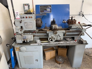 LOGAN LATHE, MODEL 7500, 14" X 40" CC, 8-1/2" 3-JAW CHUCK, THREADING, 6-STATION TURRET, TOAUTO 2-AXIS DRO-23