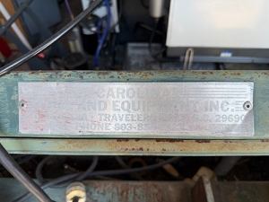 CAROLINA TOOL & EQUIP. CO. HORIZONTAL BAND SAW, MODEL HD10, CUTTING CAPACITY: 8.5" X 13.5", 1/2" X 9'-7" BLADE SIZE-24