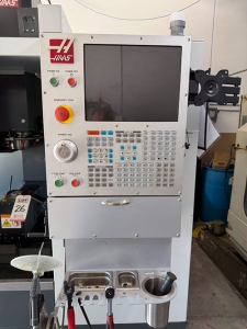 Haas-2022 HAAS DM-2 CNC VERTICAL DRILL/MILL MACHINING CENTER, MOLD MAKER, HAAS CNC CONTROL, TABLE: 34" X 15", XYZ TRAVELS: 28" X 16" X 15", CAT 40 TAPER, 15,000 RPM SPINDLE, SIDE MOUNT 18 ATC, 15 HP, THROUGH SPINDLE COOLANT, PROGRAMMABLE COOLANT NOZZLE, 32 GB EXPANDED MEMORY, WIRELESS INTUITIVE PROBING, TOOL AIR BLAST, CHIP CONVEYOR, 4TH AXIS READY, SUBPLATE, S/N 1197026-25