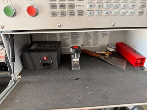 Haas-2022 HAAS DM-2 CNC VERTICAL DRILL/MILL MACHINING CENTER, MOLD MAKER, HAAS CNC CONTROL, TABLE: 34" X 15", XYZ TRAVELS: 28" X 16" X 15", CAT 40 TAPER, 15,000 RPM SPINDLE, SIDE MOUNT 18 ATC, 15 HP, THROUGH SPINDLE COOLANT, PROGRAMMABLE COOLANT NOZZLE, 32 GB EXPANDED MEMORY, WIRELESS INTUITIVE PROBING, TOOL AIR BLAST, CHIP CONVEYOR, 4TH AXIS READY, SUBPLATE, S/N 1197026-25