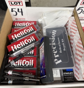 LOT - HELICOIL THREAD REPAIR KITS W/ INSERTION TOOLS AND THREAD INSERTS-54