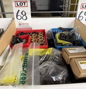 LOT - WORK HOLD DOWN HARDWARE, MITEE-BITE #2 ID EXPANSION CLAMPS, BRASS COLLARS-68