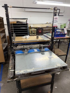 SCREEN PRINTING TABLE, 33" X 40" OVERALL-128