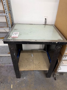 LIGHT TABLE, GLASS SIZE: 28" X 23"-131