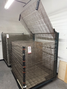 SCREEN PRINTING DRYING RACK, ON CASTERS, 52" X 40-1/2" X 69" HT, (50 RACKS)-137