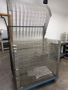 SCREEN PRINTING DRYING RACK, ON CASTERS, 48" X 32" X 71" HT, (47 RACKS)-138
