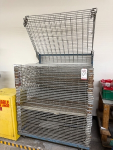 SCREEN PRINTING DRYING RACK, ON CASTERS, 52" X 40" X 69" HT, (50 RACKS)-139