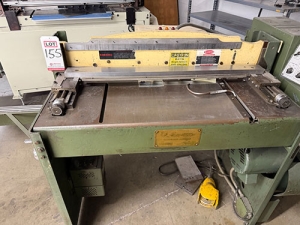 SPARTANICS ELECTRO-OPTICAL REGISTRATION SHEAR, MODEL WLIIIFG, S/N 267-155