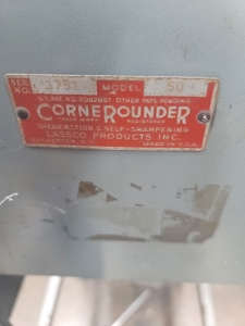 LASSCO CORNEROUNDER, MODEL 50-158