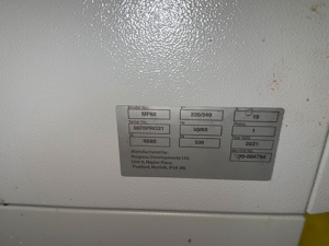 METALPHOTO PROCESSOR, DEVELOPS, FIXES AND RINSES PLATES, MODEL MP80, S/N 5070PRO21-173