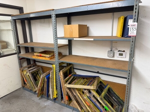 LOT - (2) SHELF UNITS, 4' X 19" X 6' HT EACH, CONTENTS NOT INCLUDED-183